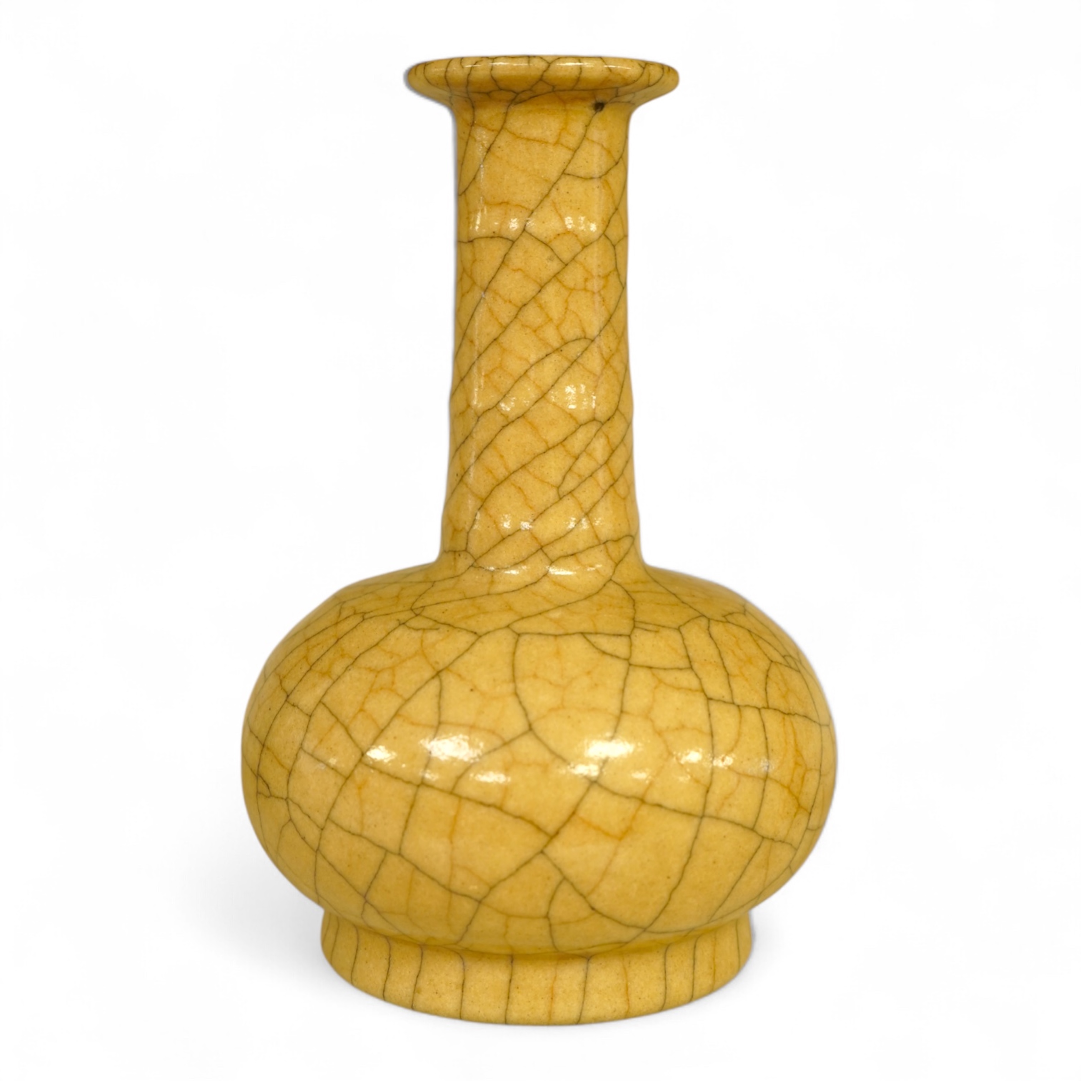 A Chinese crackle glaze vase, 19cm high